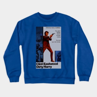 Classic Clint Eastwood Movie Poster - Dirty Harry Crewneck Sweatshirt